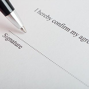 Sign your learning agreement