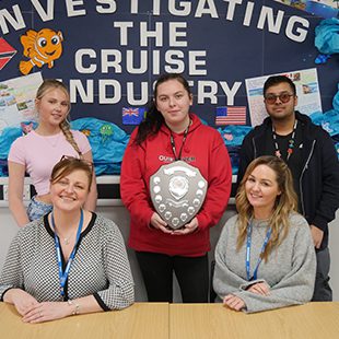 Teachers and Students, from travel and tourism who competed in competition