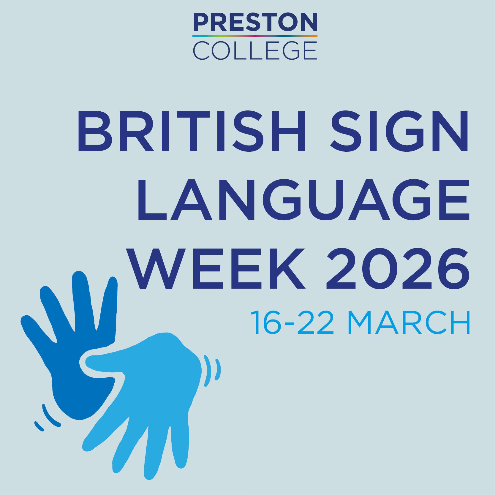 Preston College Celebrates British Sign Language Week
