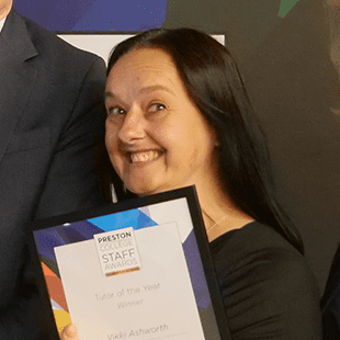 Tutor of the Year - Vikki Ashworth